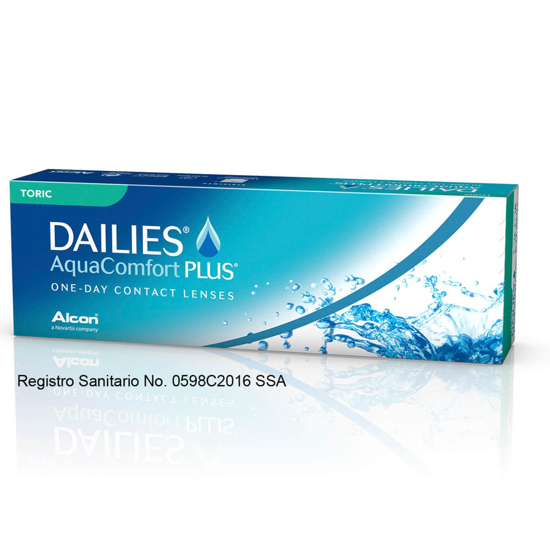 Imagen de DAILIES AQUA COMFORT PLUS TORIC 30PK S+2.50 C- 1.25 X 10 CB - 8.8