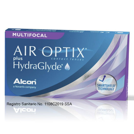 Imagen de AIR OPTIX MULTIFOCAL HYDRAGLYDE  PW+1.00 ADD+ 2.50 CB - 8.6