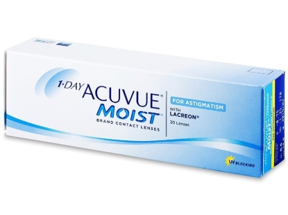 Imagen de 1 DAY ACUVUE MOIST TORIC S 0.00 C- 0.75 X 10 CB - 8.5